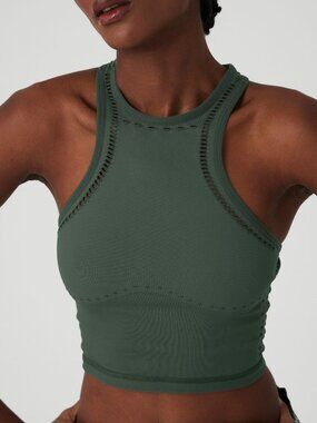 Alo Yoga Dark Cactus Seamless Racerback Tank